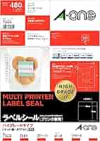 Amazon.co.jp: エーワン ラベルシール ハイグレード 正方形 角丸